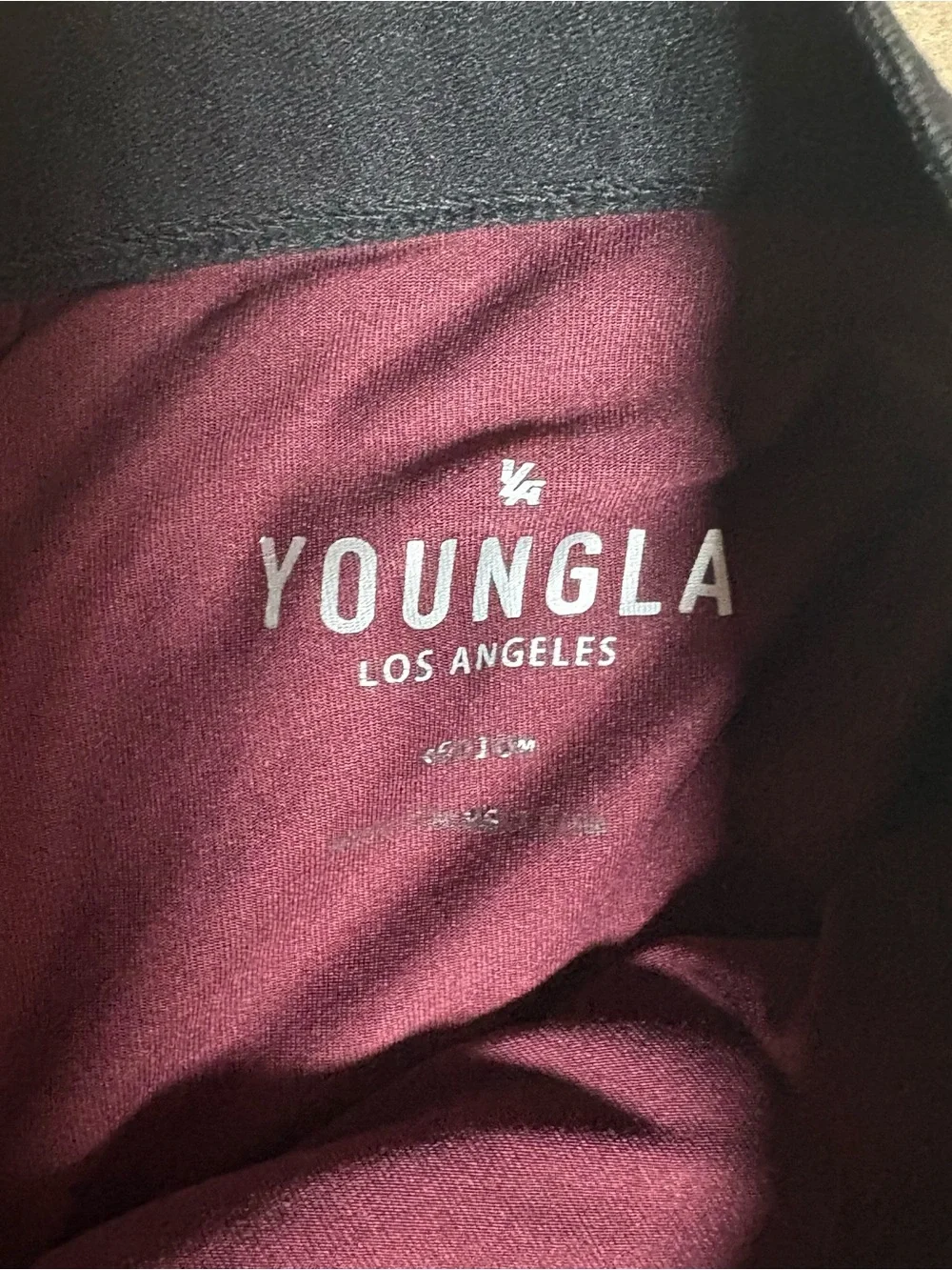 YoungLA Red/Maroon Athletic Men’s Shorts with Black Waisband 5” Mesh